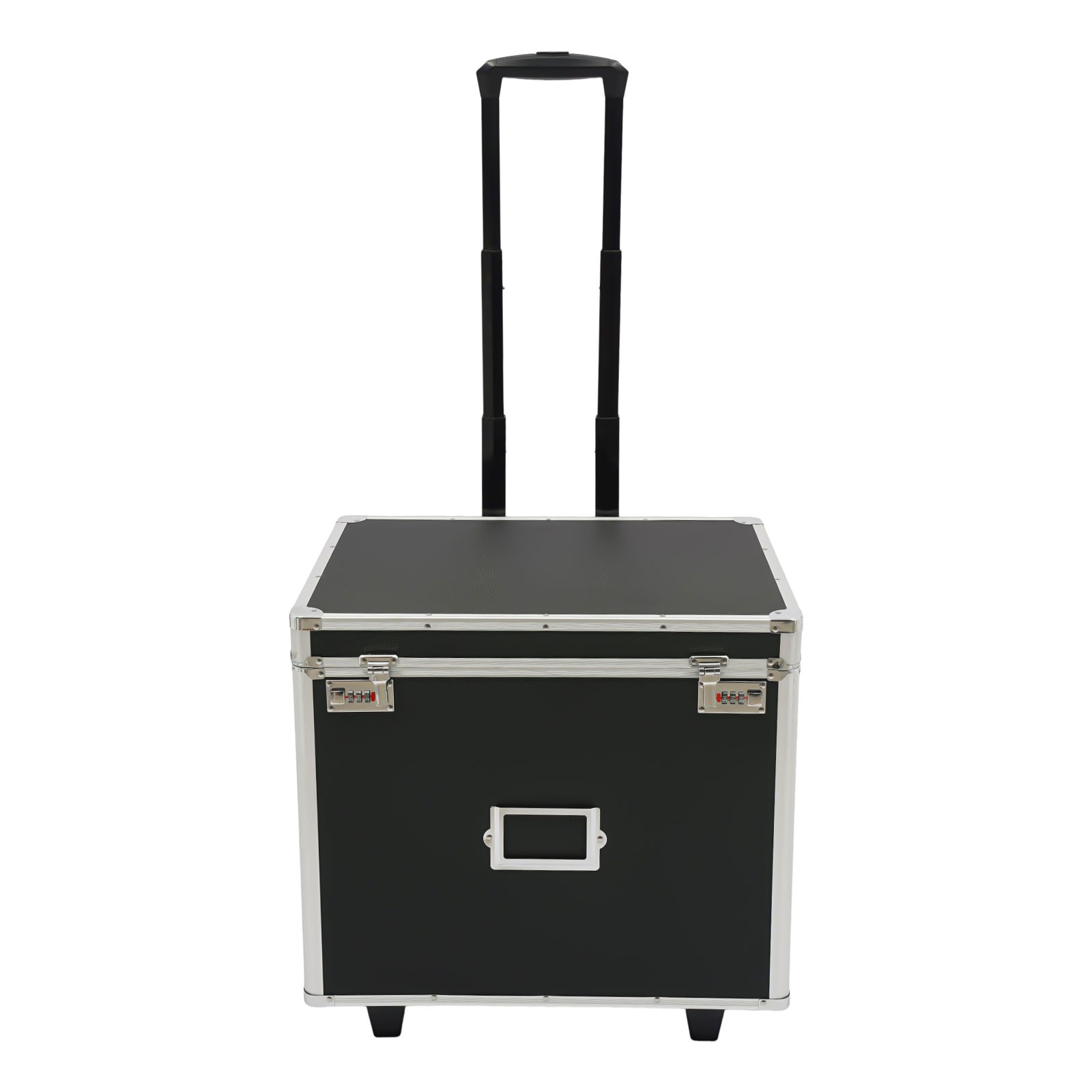 Aluminum Alloy File Lock Box, Hand pull File Case Locking Mobile Business Box