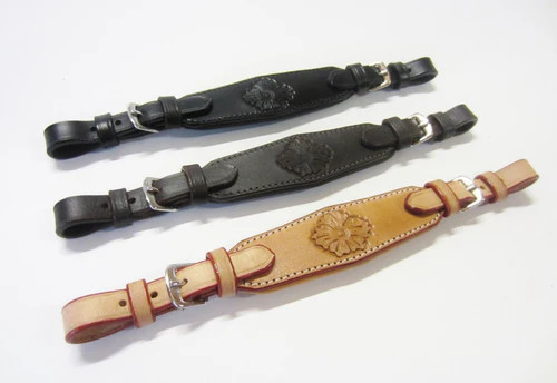 Soft Leather Padded "Flower" Noseband - Embellished