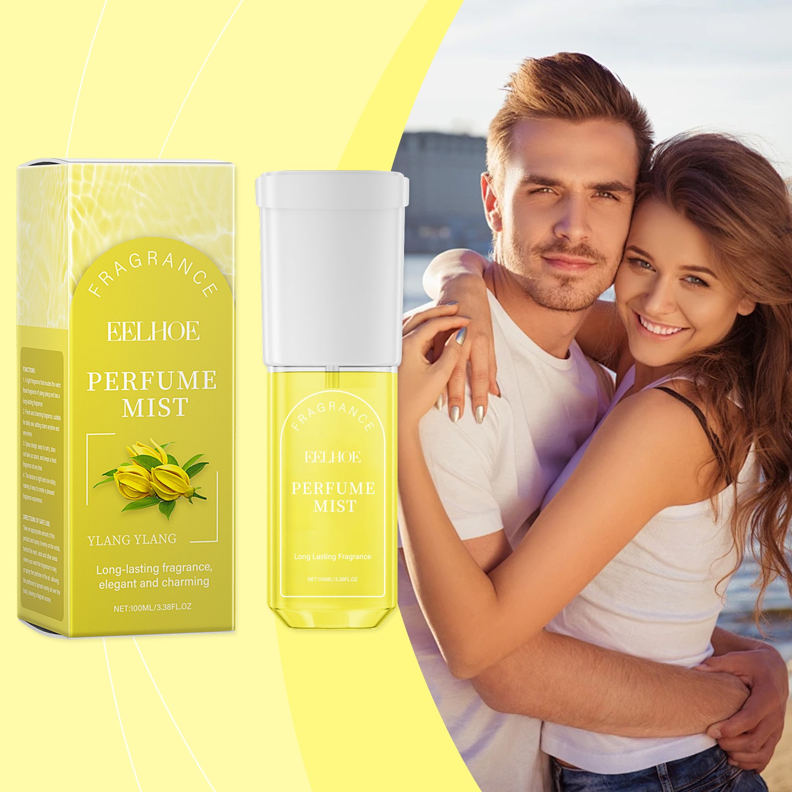 Ylang Ylang & Tuberose Body Spray, Woody Floral Fragrance, Perfume Spray