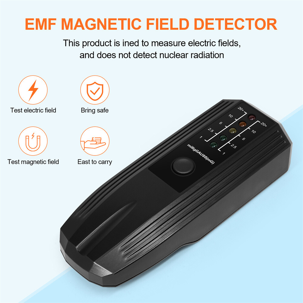EMF Meter Electromagnetic Radiation Tester LED indicator Dosimeter Detector New