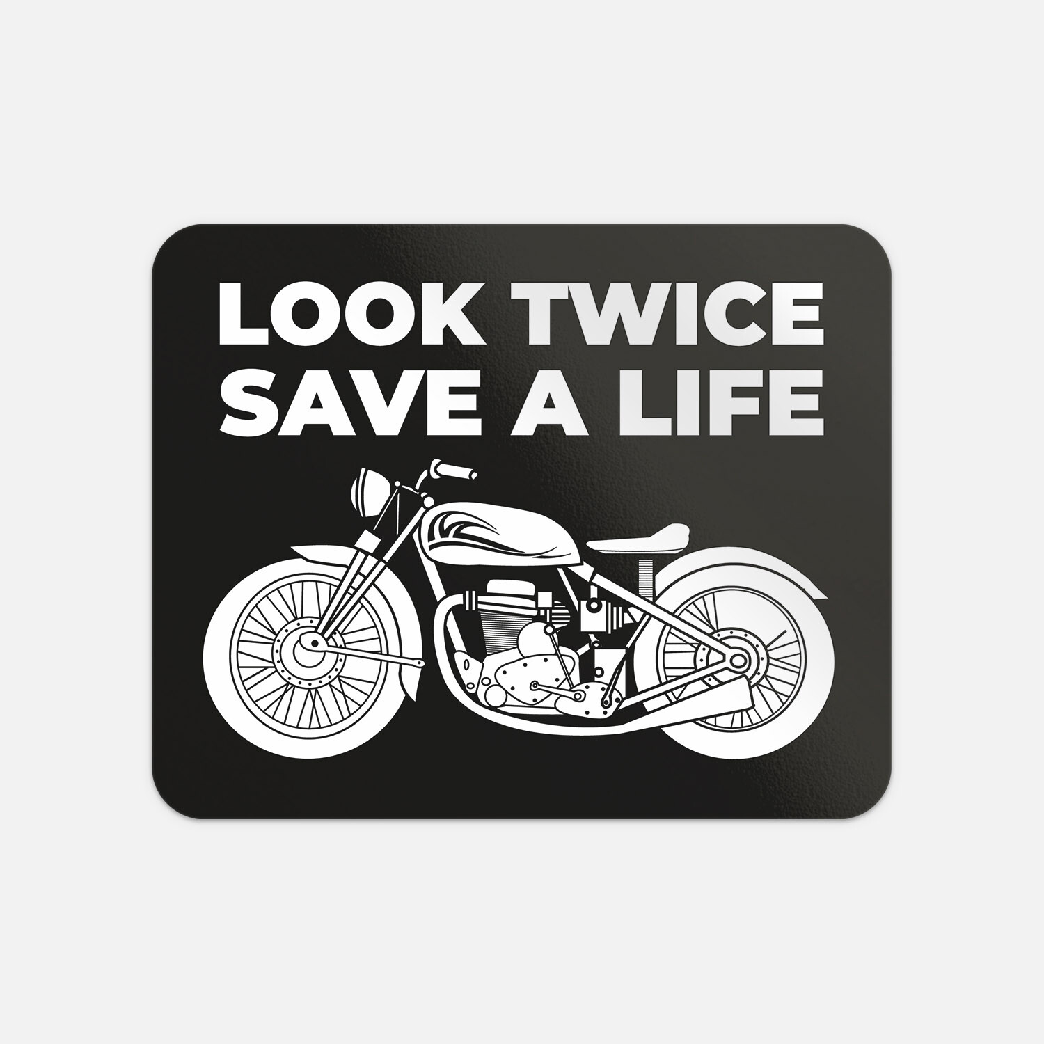 Look Twice Save A Life Motorcycle Vinyl Sticker Decal