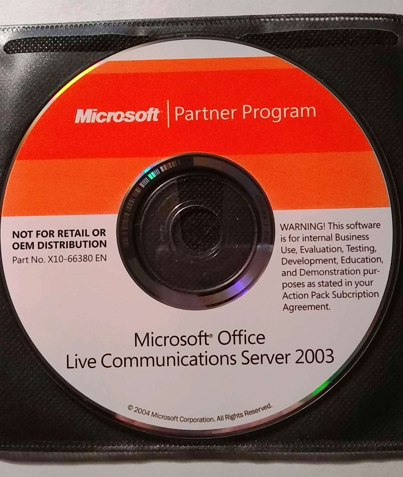 Microsoft Office Live Communications Server 2003 w/ Key & License