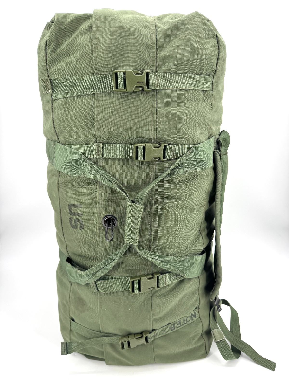 USGI Military Improved Duffel Bag Green Zipper Deployment Sea Bag Flight Bag VGC