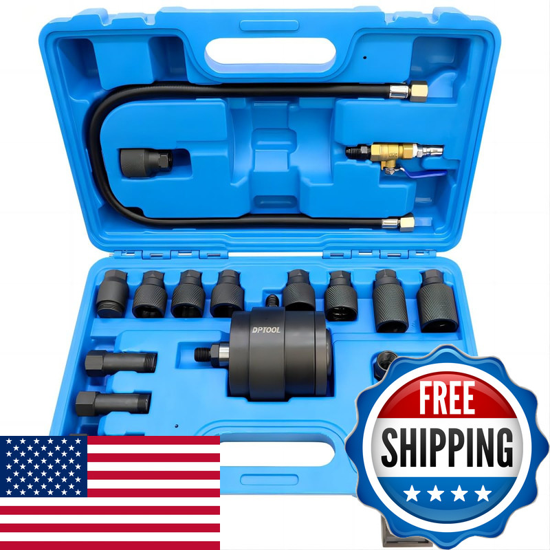 Dptool Universal Pneumatic Diesel Fuel Injector Puller Tool Kit Injector