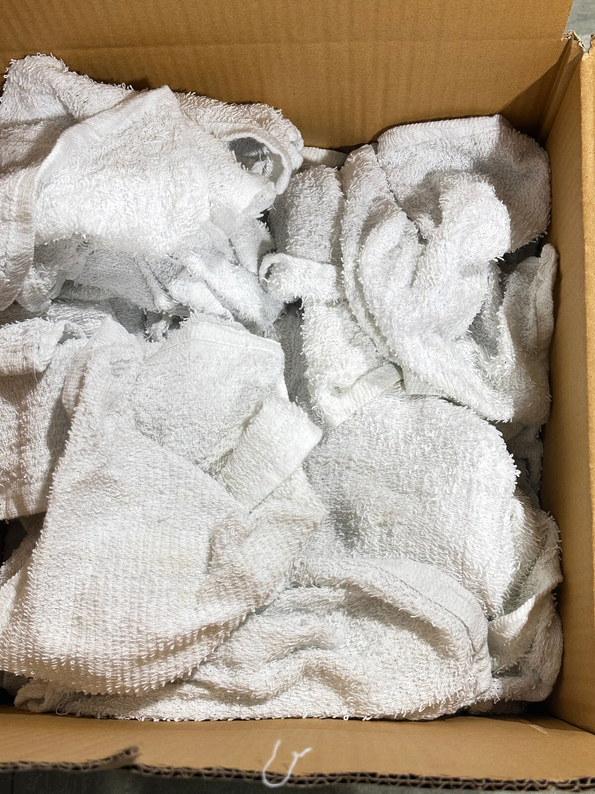 White Terry Wiping Rags & Multi-purpose Cleaning Painter Towels 50 LBS / Box