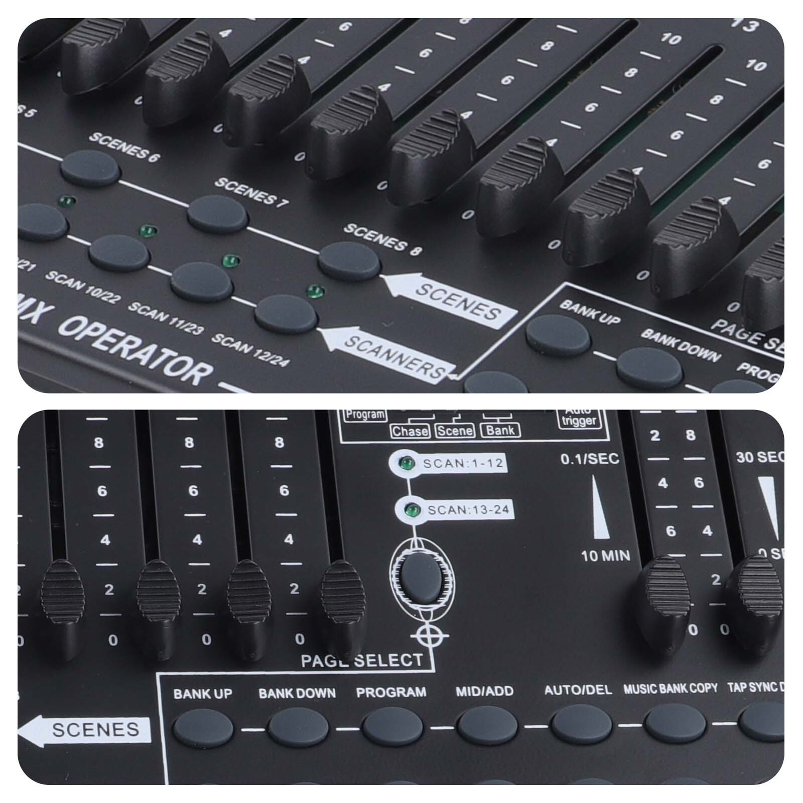 DMX 512 384 Channels Operator Console Controller For Stage Lighting DJ Party
