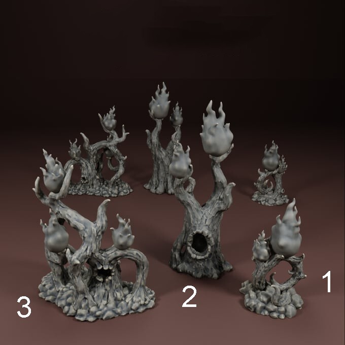 Dungeons and Dragons - HD Resin Print - Thornheart - Tiny Undead - Will O Wisp