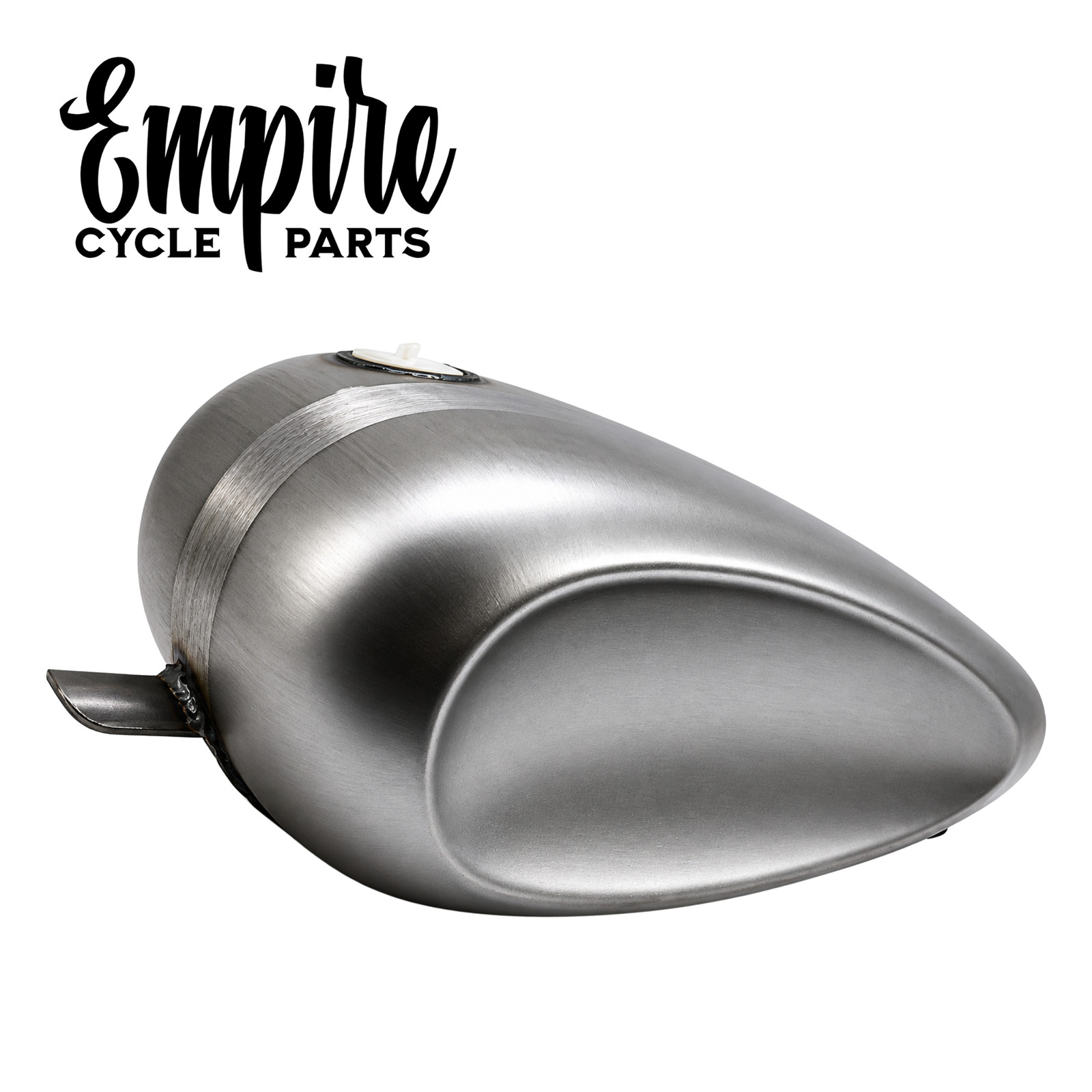 Dished Frisco Gas Tank – 3.1 Gallon – Raw Steel- Harley. Bobber, Chopper
