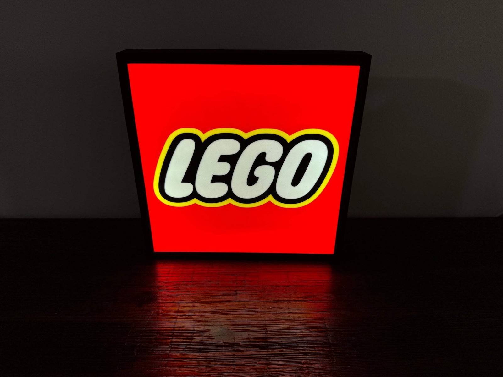 LEGO Logo - LED Light up artwork / Wall Art / Sign