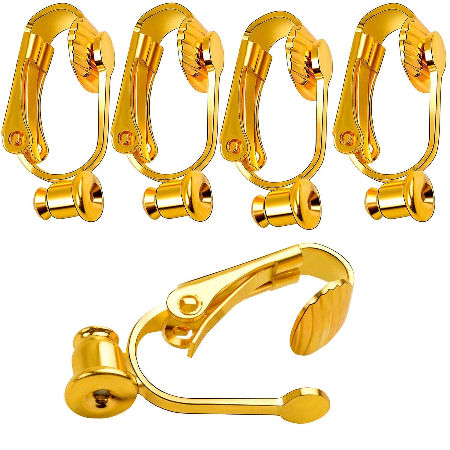 Clip-on Earring Converter, 20 Pieces Earring Clip Converter Components Findin...