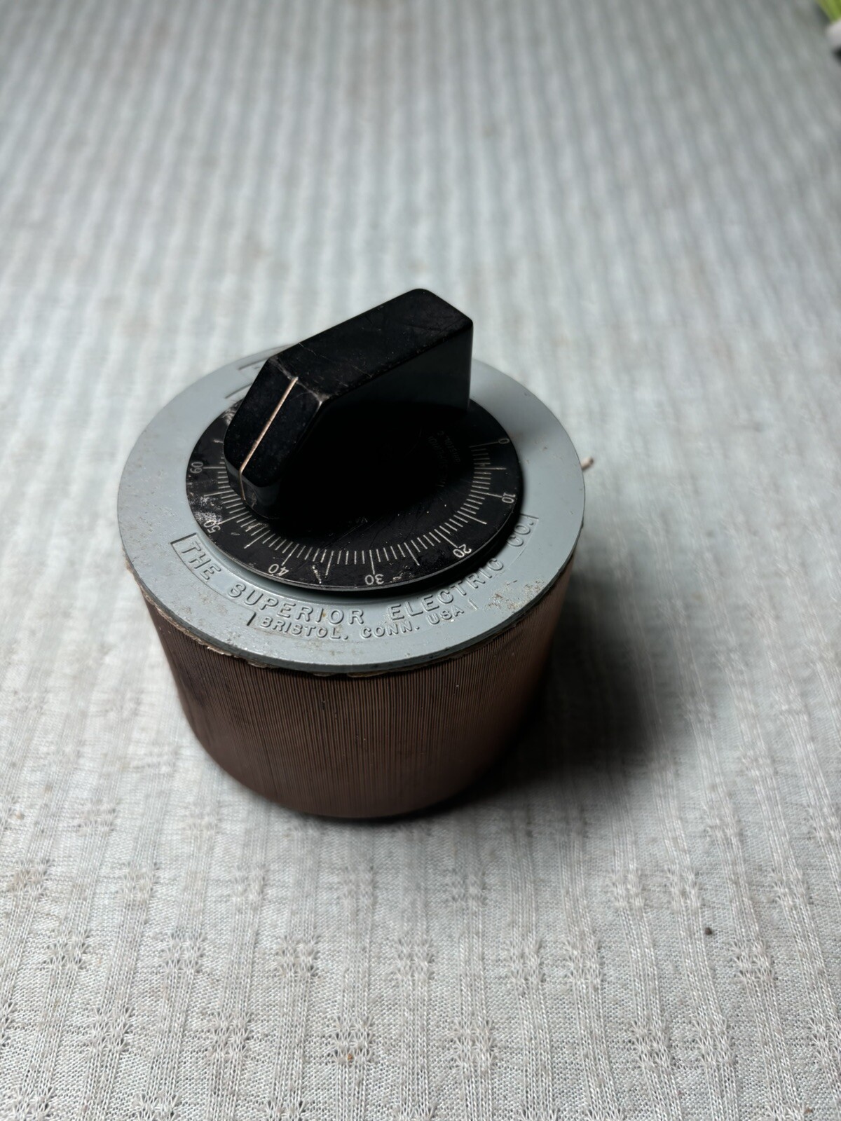 Superior Electric Powerstat 10B Variable Transformer From Operating Train Layout