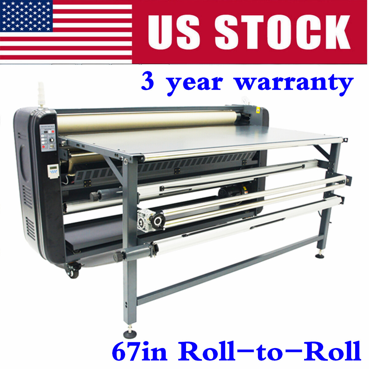 67in Roll-to-Roll Large Format Heat Press Machine for Making Samples Oil-warming