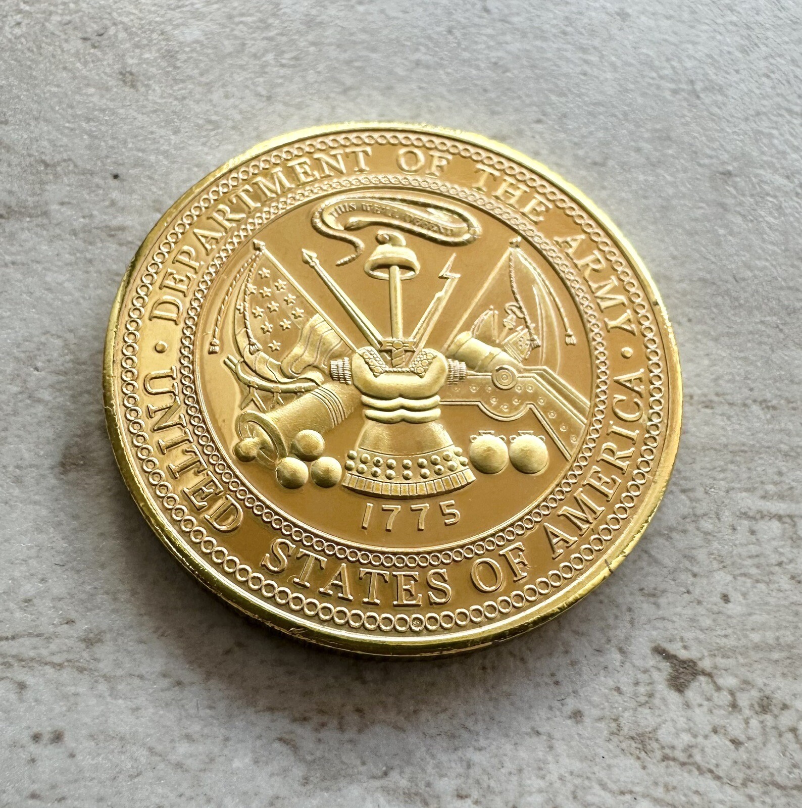 CHALLENGE COIN UNITED STATES ARMY E-7 SFC SERGEANT FIRST CLASS
