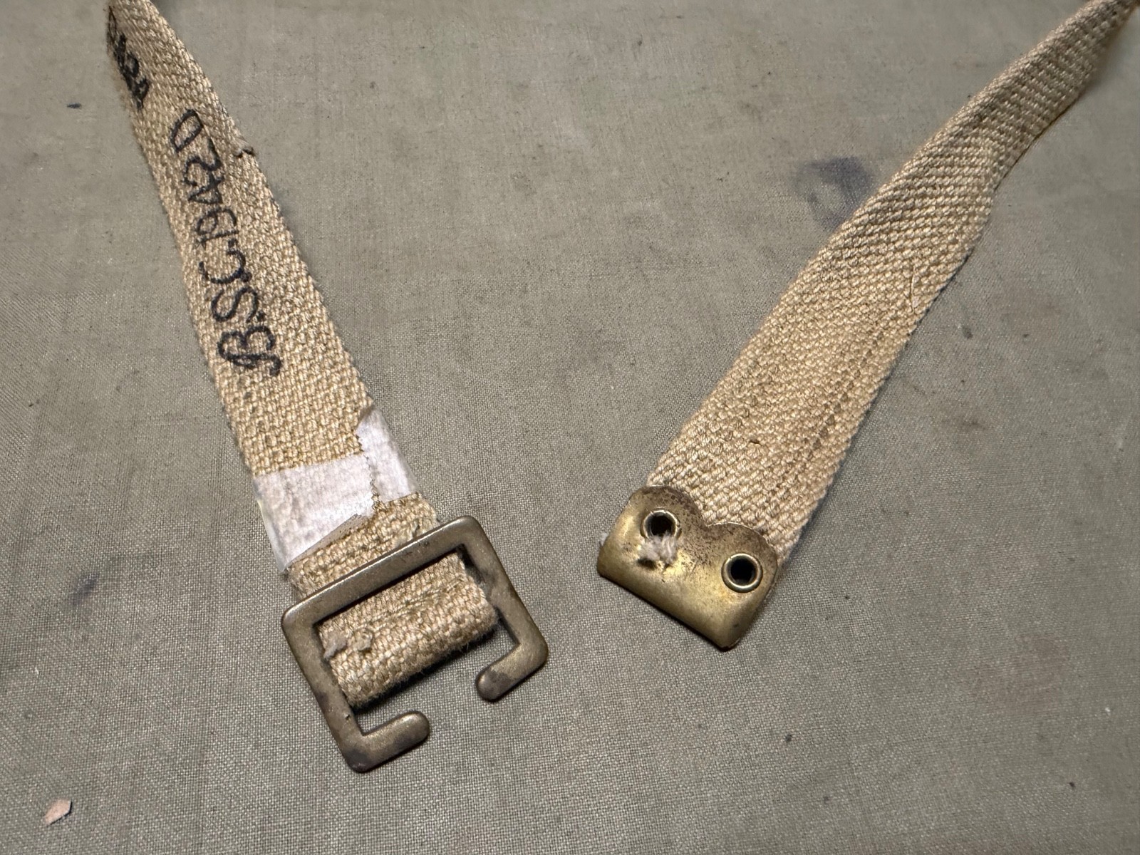 ORIGINAL BRITISH P1937 P37 SPARE EQUIPMENT WEB STRAP