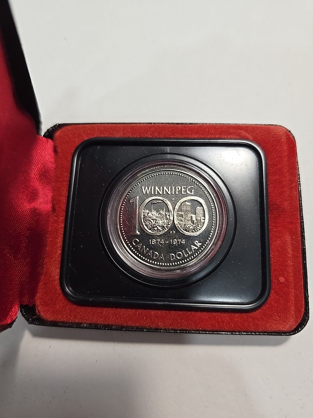 1884-1984 Canada Proof Dollar .500 Silver Winnipeg