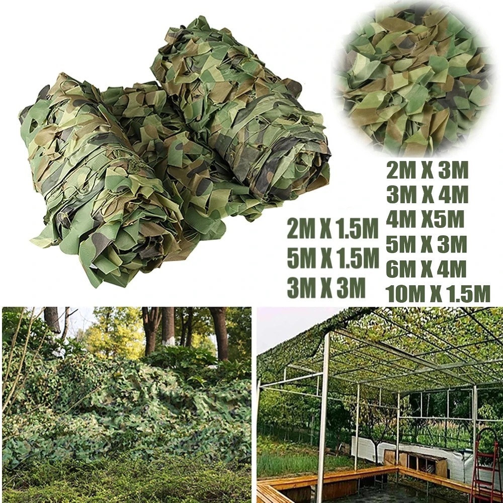 Camo Netting Hunting Camouflage Net Woodland Army Sun Shade Shelter
