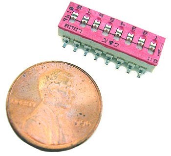LD08H0SK C AND K DIP SWITCH 8 POSITION SURFACE MOUNT FLUSH ACTUATOR (21/PK)
