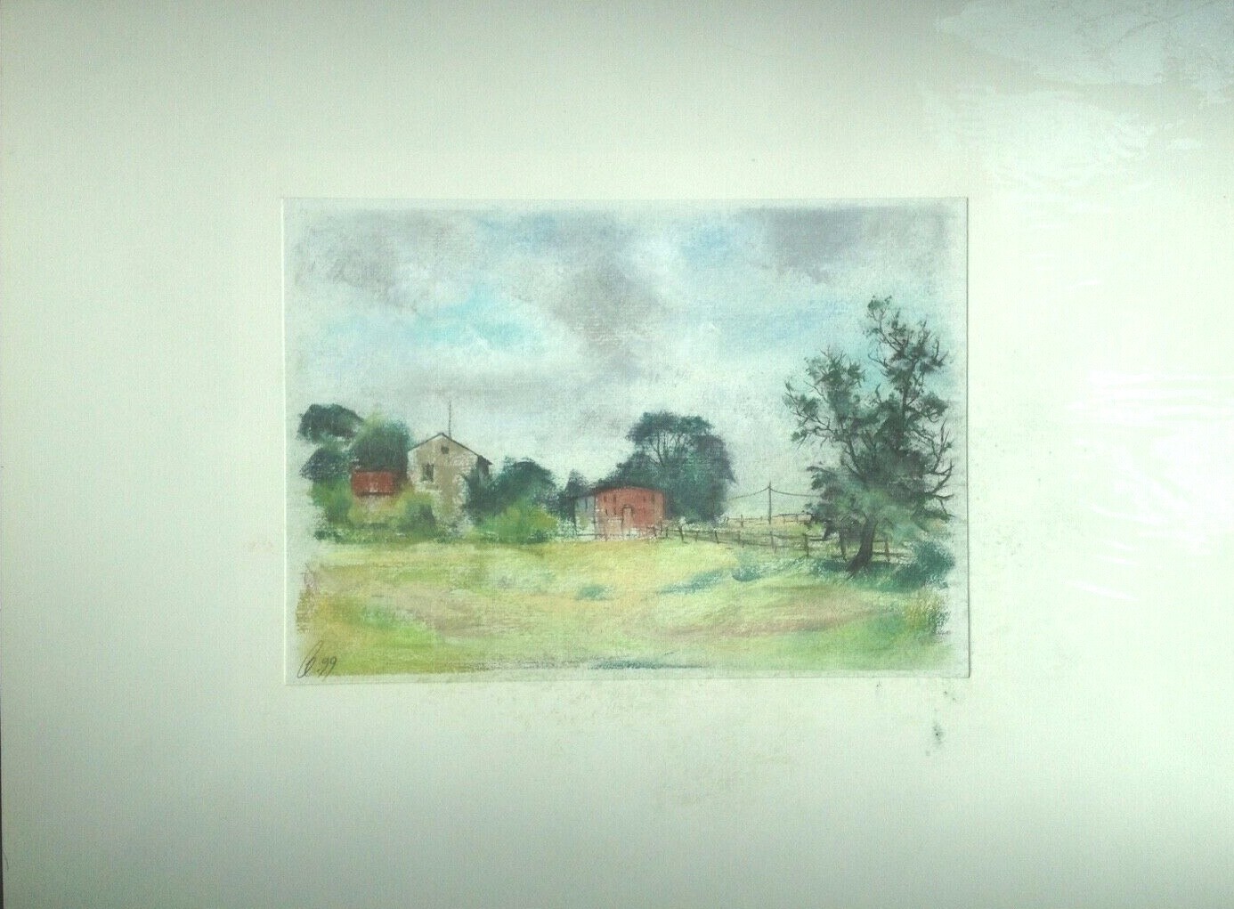 ::FRANZ EHMKE *1928 -2018 GDR PAINTER ° "MÖLLERSFELDE" 1999