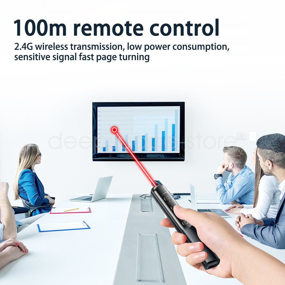 Wireless Presenter Powerpoint Presentation Clicker Remote Control Laser Pointer
