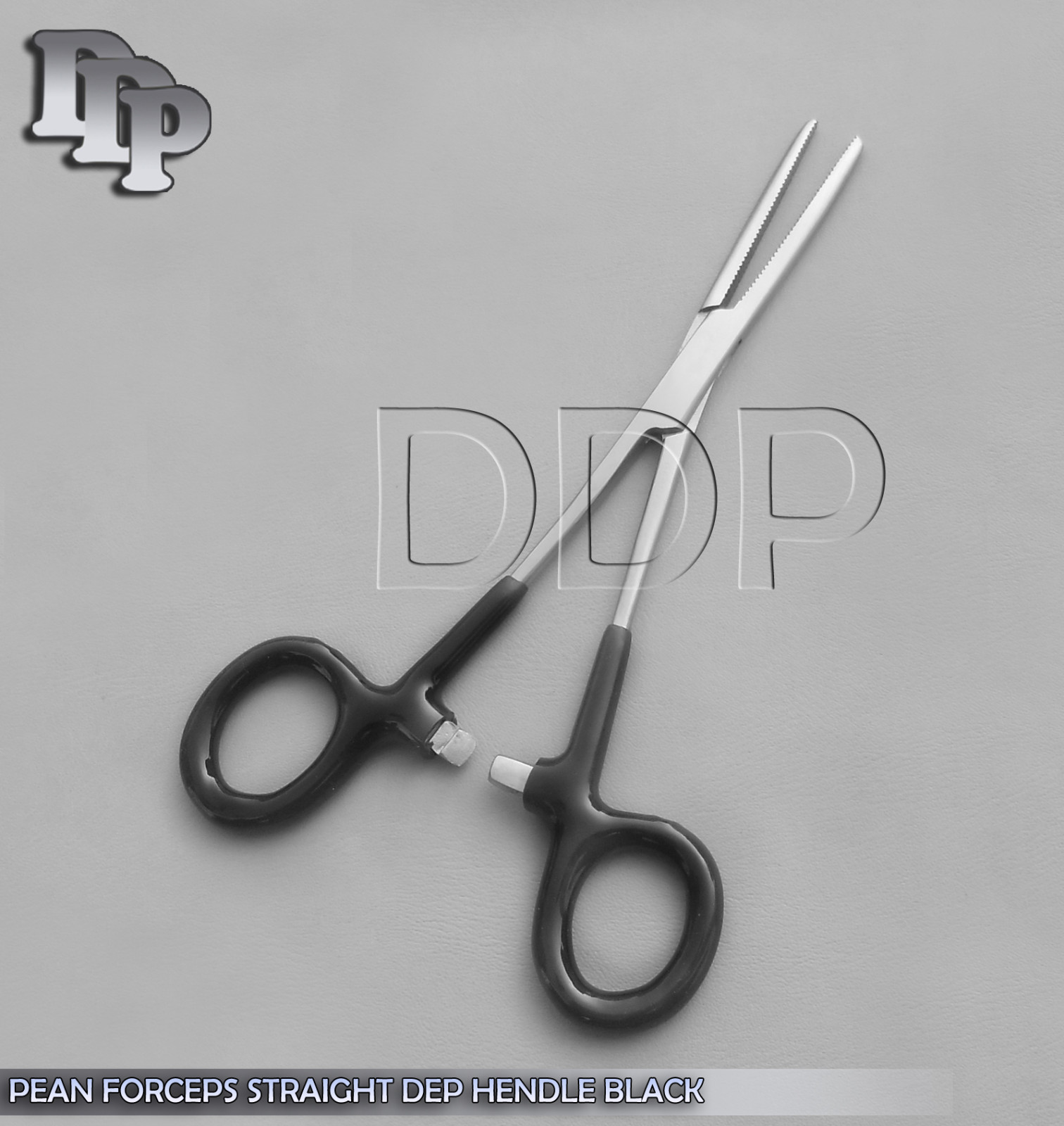 Hemostat Pean Forceps Surgical Instruments,Black Dep Handle 6" Straight
