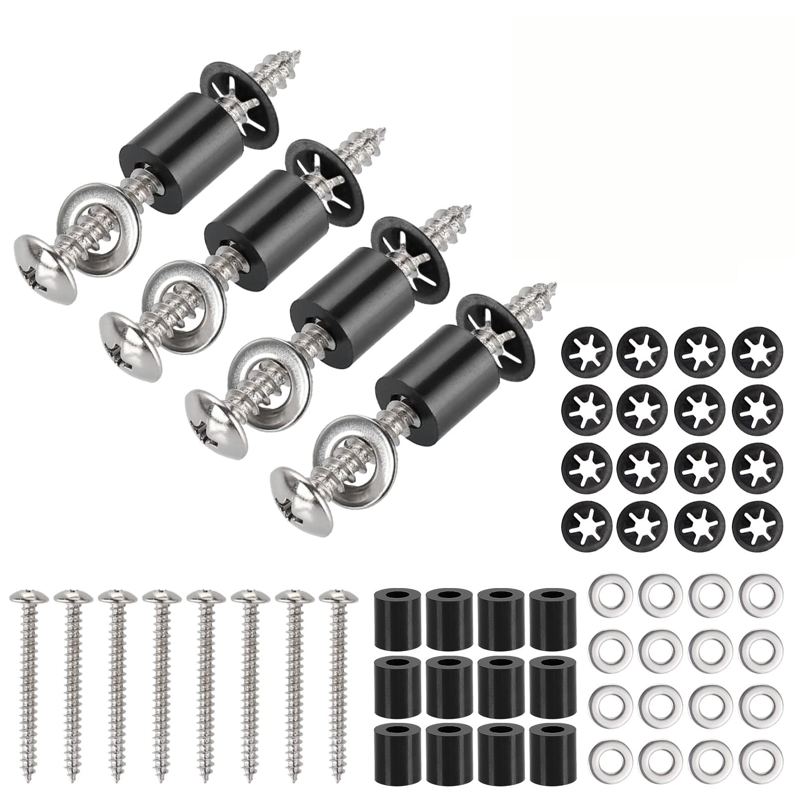 43 Set (172Pcs) Pegboard Mounting spacers and Screws Kit, Peg Boards Installa...
