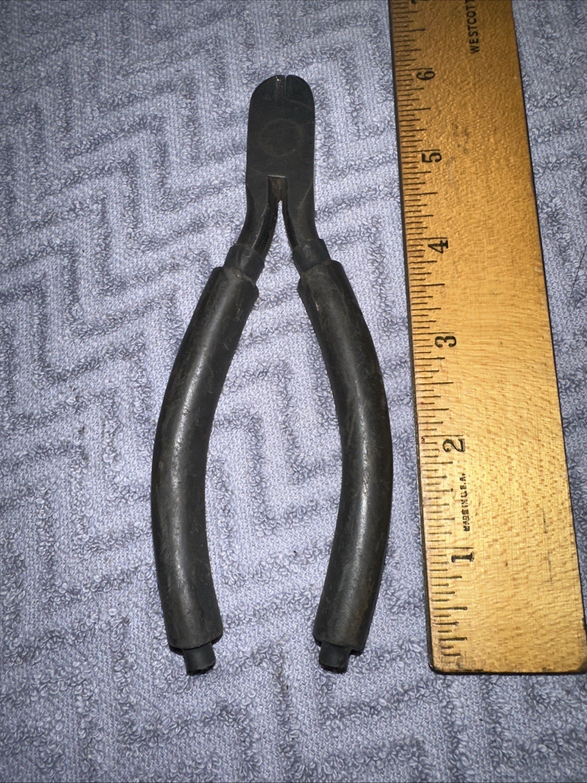 Vintage Utica Tools Wire Cutter Diagonal Hand Tool #455