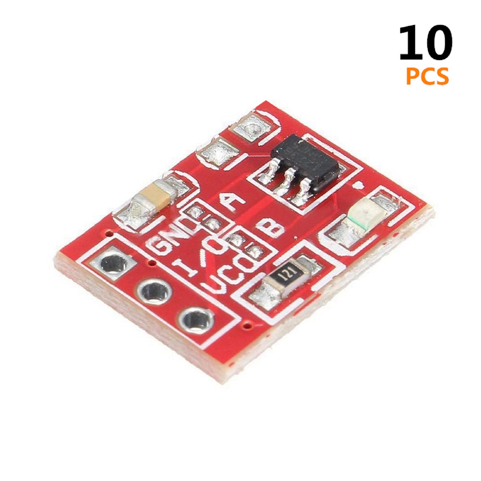 10Pcs TTP223 Touch Key Module Button Capacitive Switch Self-Locking/No-Locking L