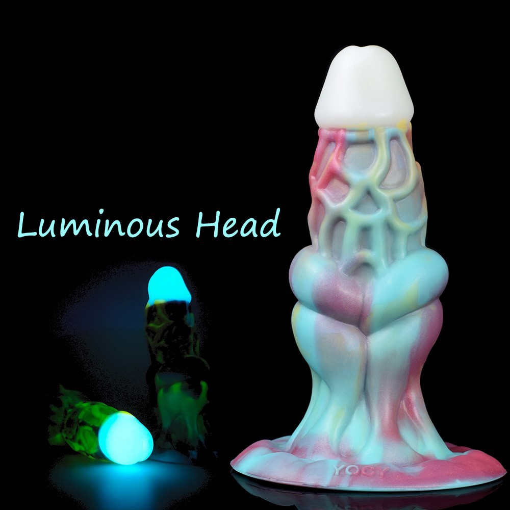 Soft Silicone Fantasy Dildo Realistic Alien Penis Big Knot Butt Plug Sex Toys