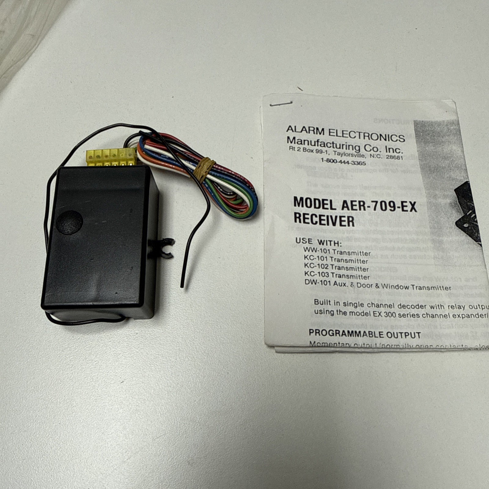 Alarm Electronics Manufacturing Co AER-709-EX  809 receiver