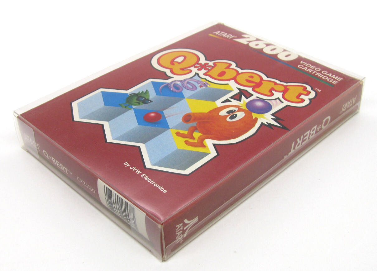 1X CLEAR PLASTIC PROTECTIVE BOX SLEEVE FOR STANDARD ATARI 2600 GAMES (SIZE A)