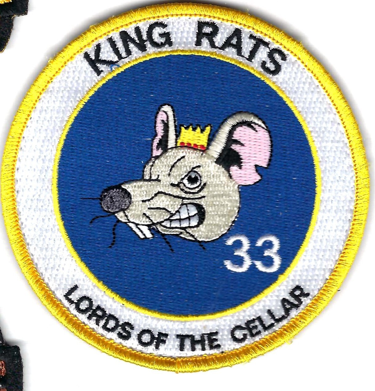PATCH USAF 33RD CADET SQ MORALE KING RATS LORDS OF THE CELLAR  AF ACADEMY  DB-13