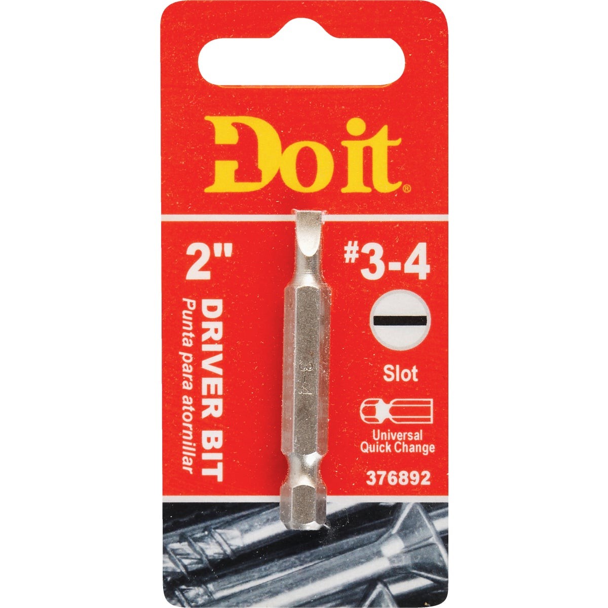 Do it #3-4 Slotted 2 In. Power Screwdriver Bit 306511DB SIM Supply, Inc.