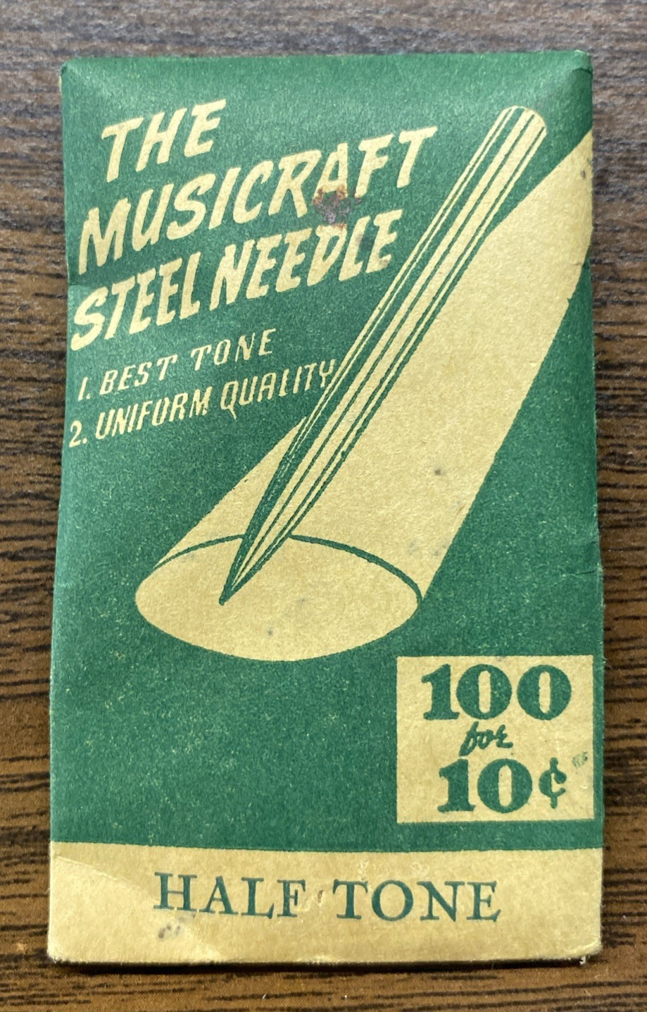 RARE NOS New Old Stock Sealed Vintage The Musicraft Steel Needle Half Tone