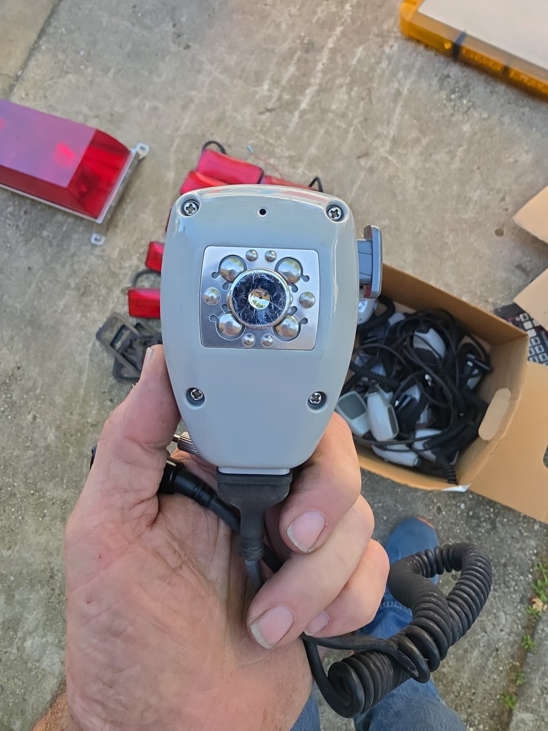 #5439 1-KENWOOD MOBILE MIC. "WORKING"