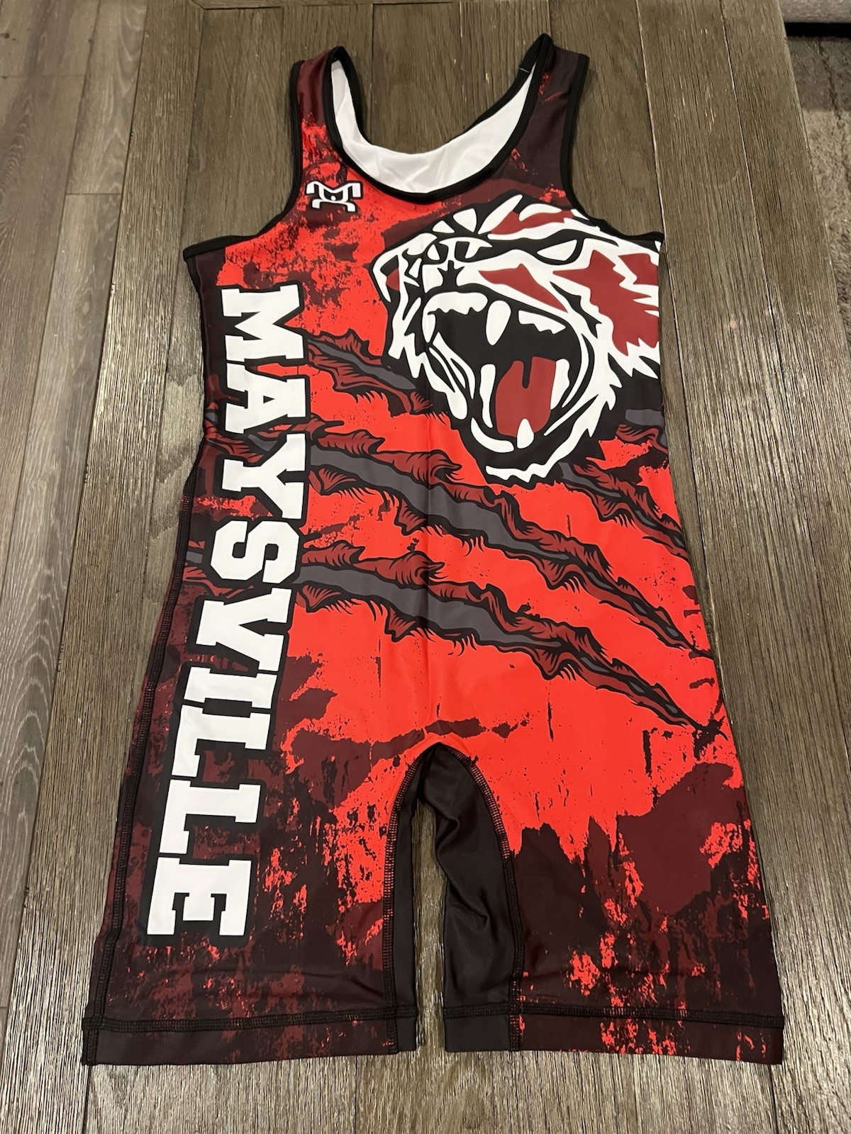 Mens Maysville Panthers High School Wrestling Singlet New Small