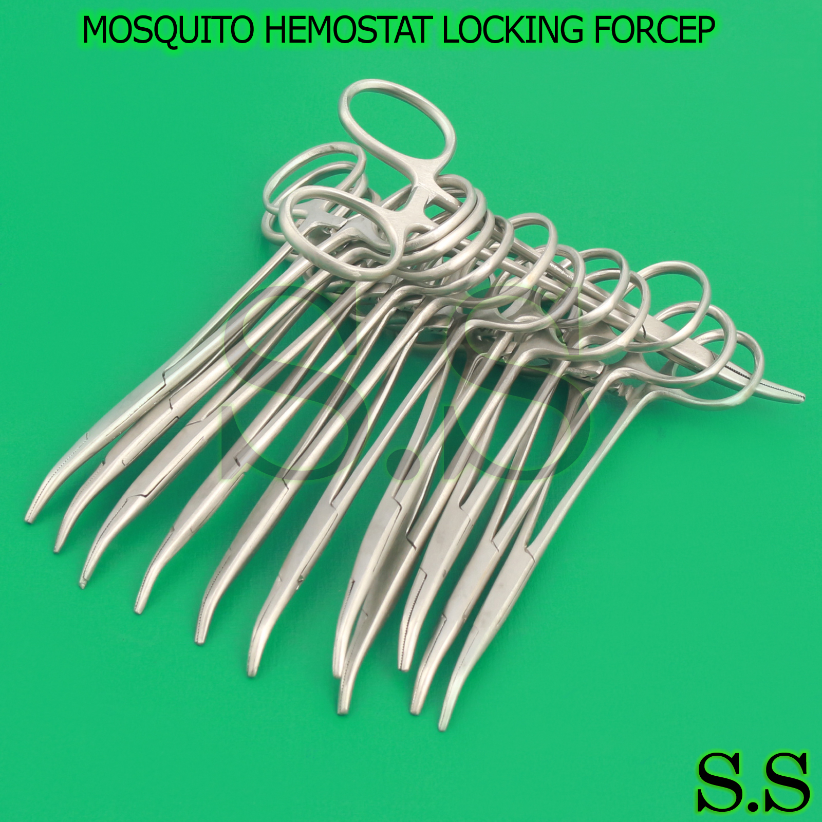 6 Mosquito Forceps 5.00" Curved