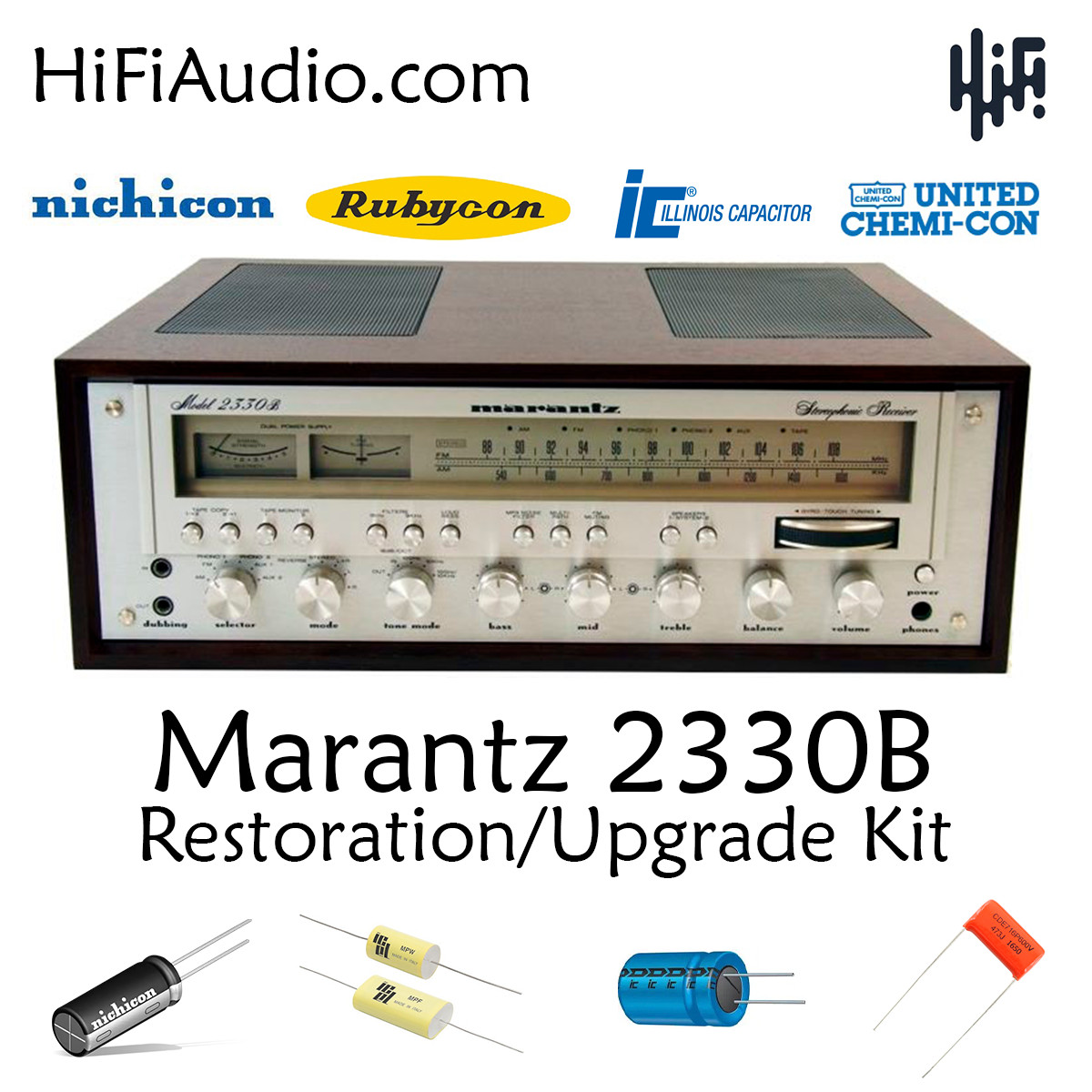 Marantz 2330B rebuild restoration recap upgrade kit repair capacitor transistor