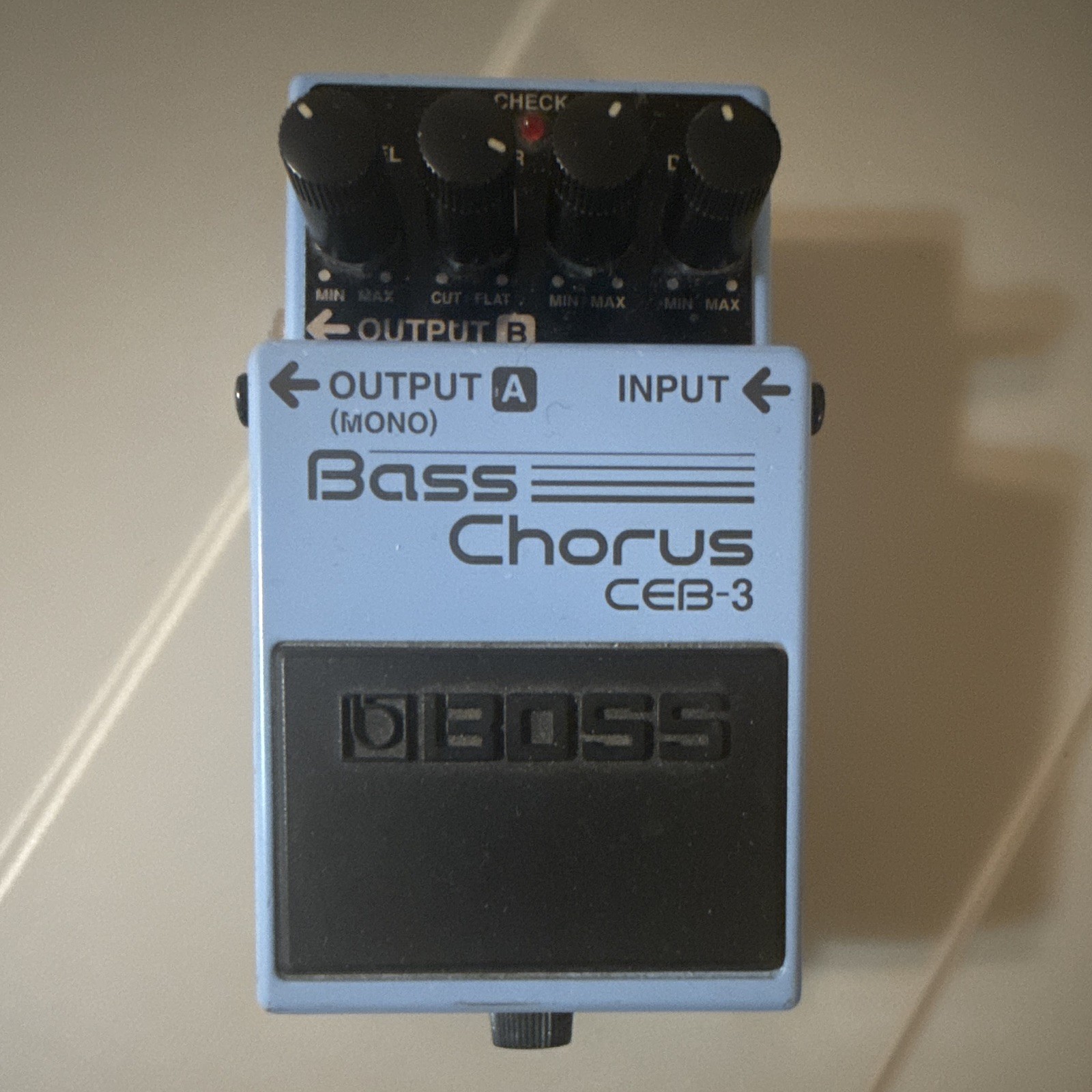Boss CEB-3 Bass Guitar Chorus Analog Effects Pedal, Blue