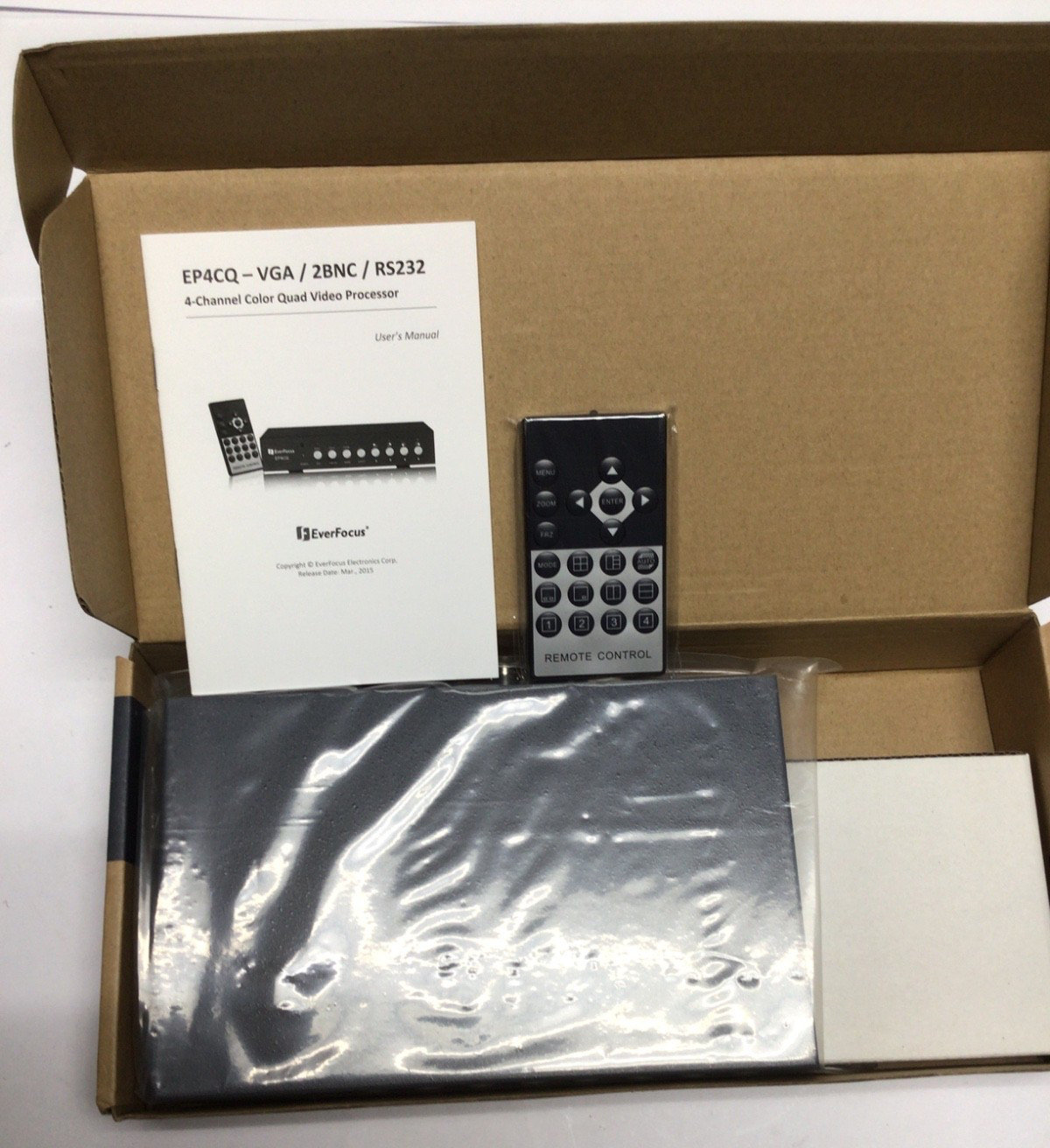 EVERFOCUS EP4CQ-VGA/2BNC - Color Quad Processor