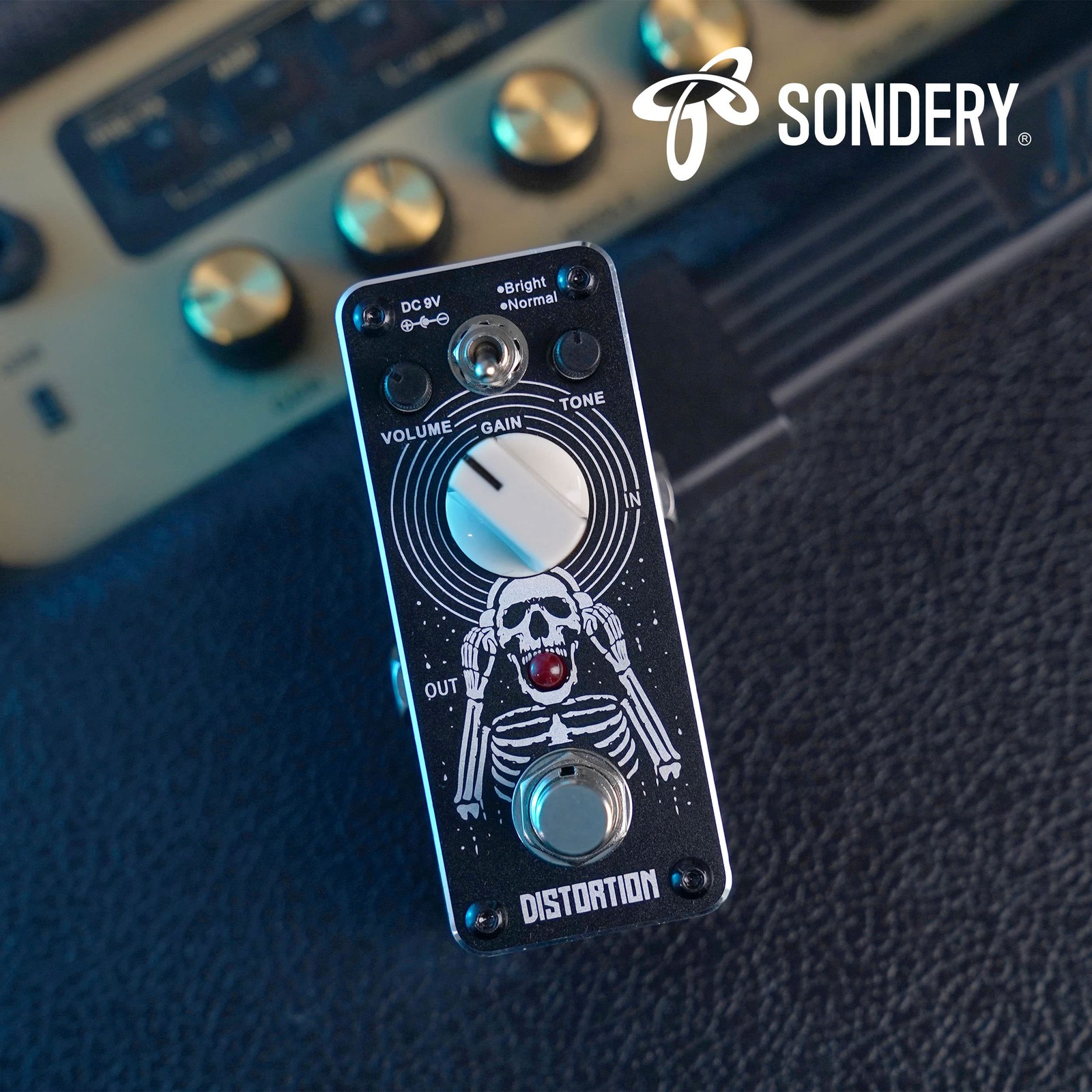 Sondery Distortion Pedal with 2 Effects of Bright and Normal,