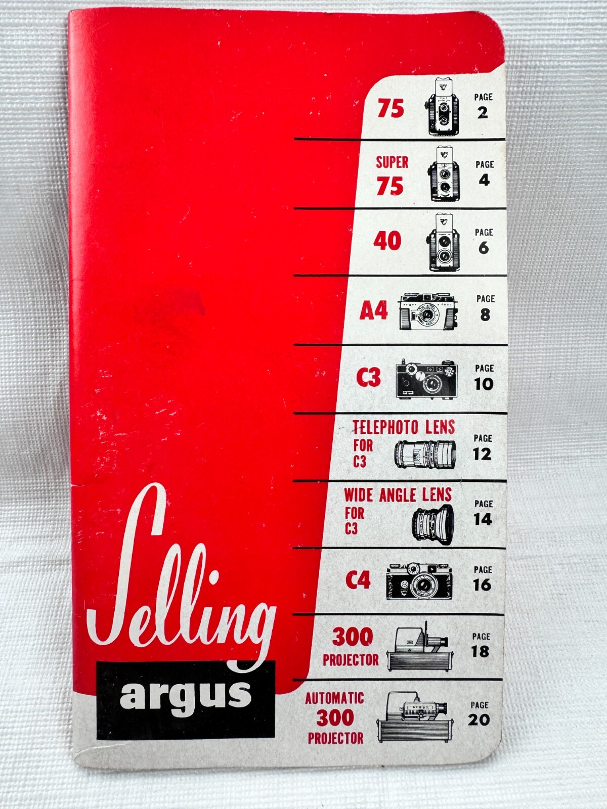 Vintage Selling ARGUS Cameras Pamphlet Brochure 22 Page Booklet