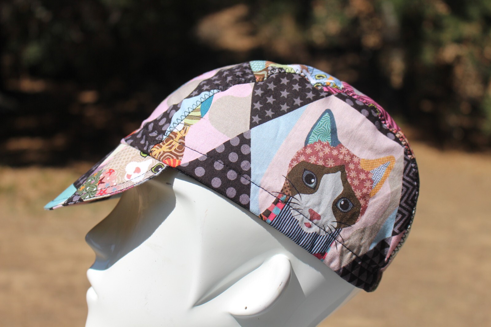 CYCLING CAP  GATITA FINA   HANDMADE IN USA   S M L