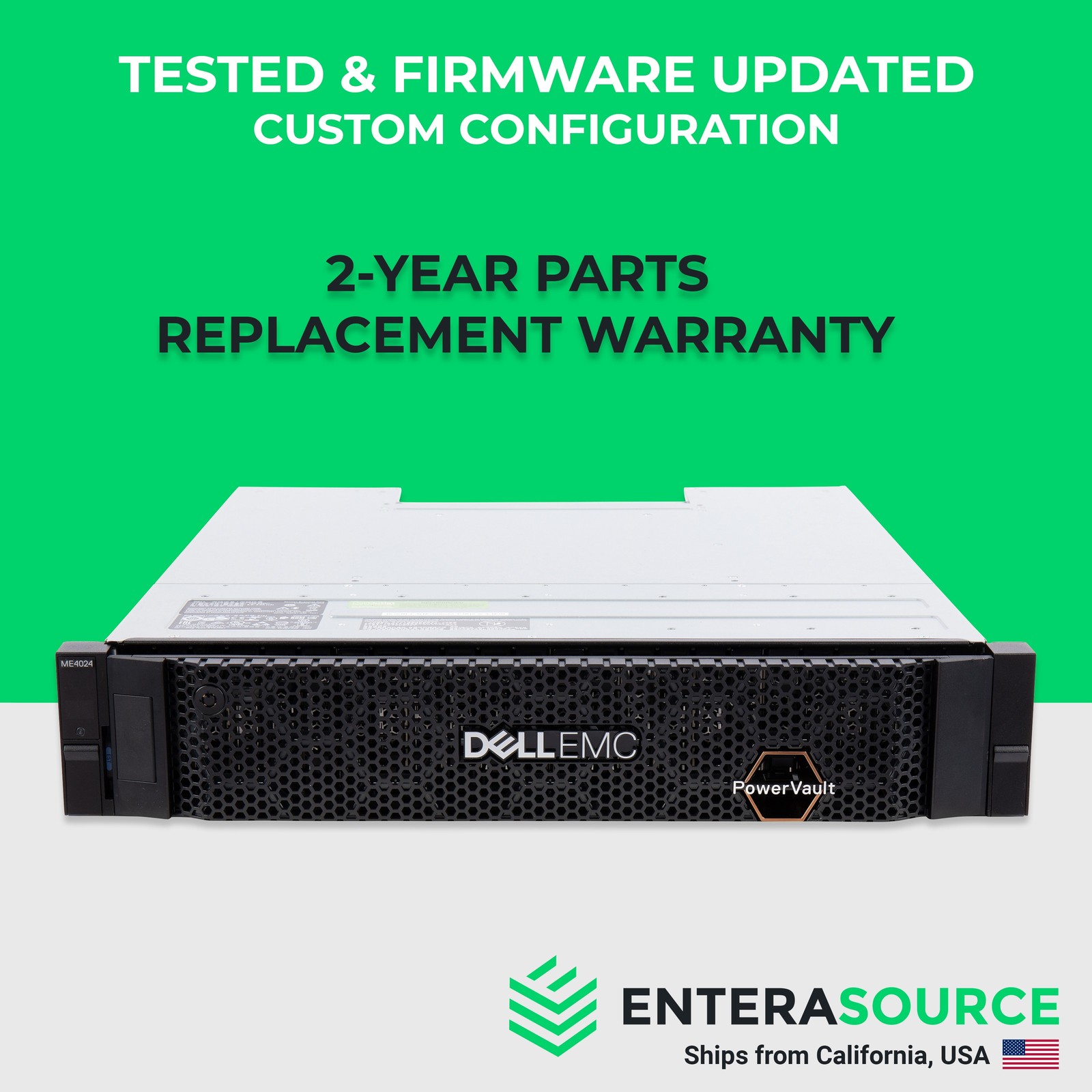 Dell PowerVault ME4024 12G 2U SAN/DAS Storage Array - Choose 24SFF HDD/SSD