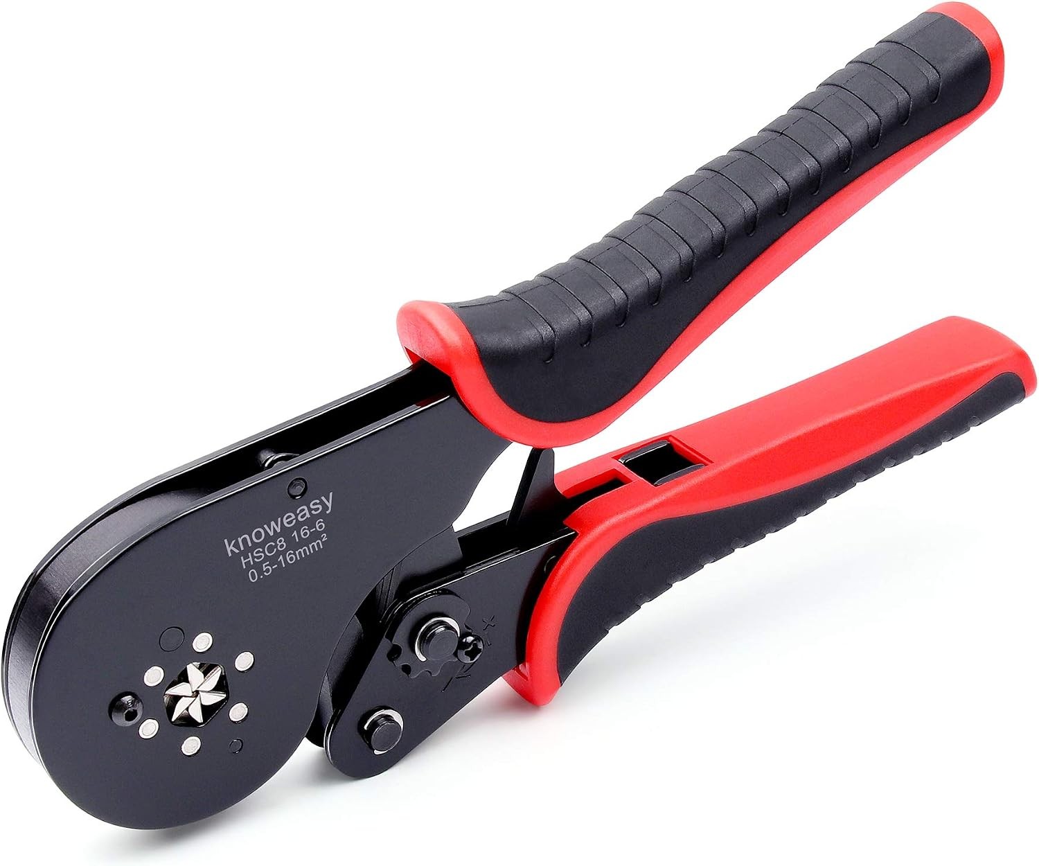 Hexagonal Crimping Tool for Ferrules 16-6, Wire Ferrule Crimper for 30-5 AWG