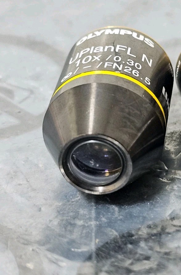 Olympus UPlanFL N 10x/0.30 Infinity Microscope Objective Lens Excellent Conditio