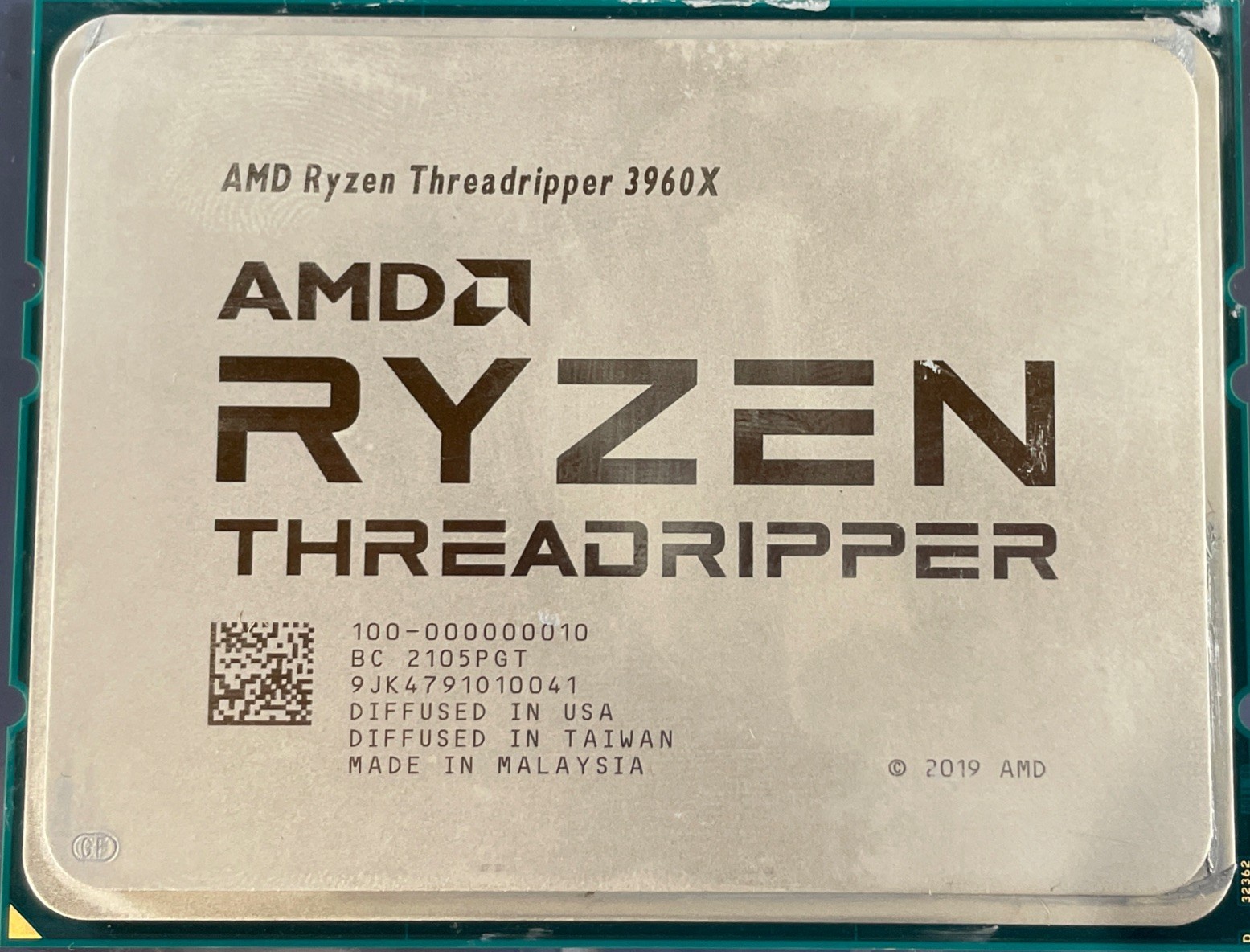 AMD Ryzen Threadripper 3960X CPU Processor 24-Core 48-Thread MPN 100-000000010