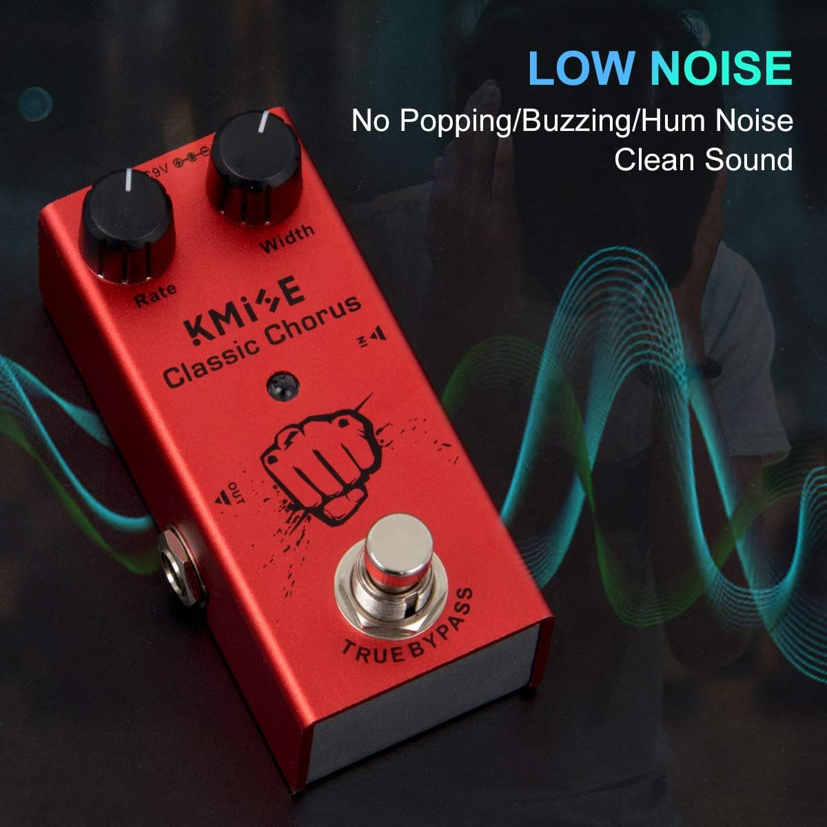 Kmise Classic Chorus Electric Guitar Effects Pedal Mini Single Type DC 9V True B