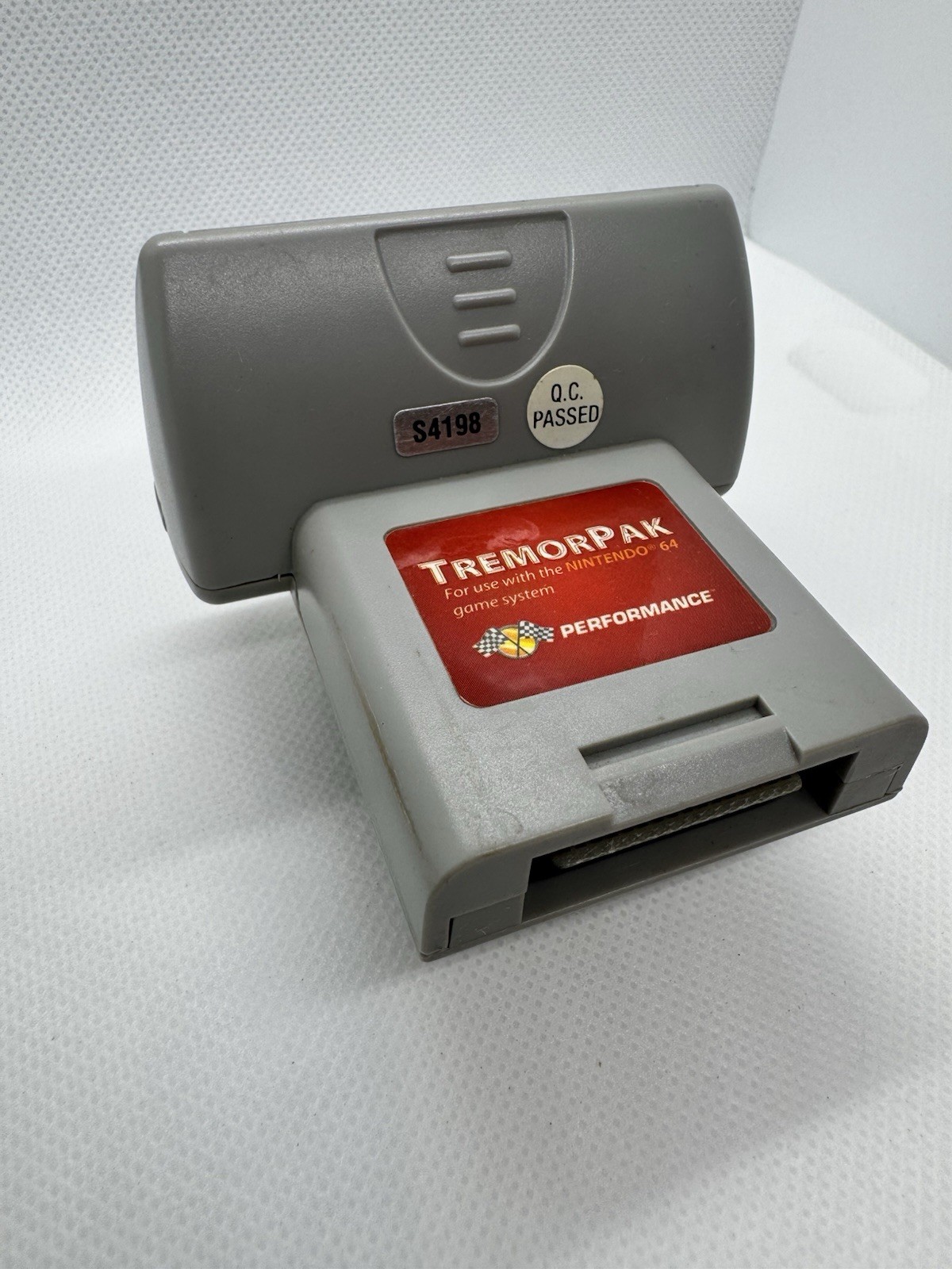 Performance TremorPak for Nintendo 64 | Gray Rumble Pak | Adjustable Speed
