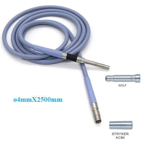 4X2.5M Medical Fiber Optical Cable light source endoscope For Wolf + STRYKER