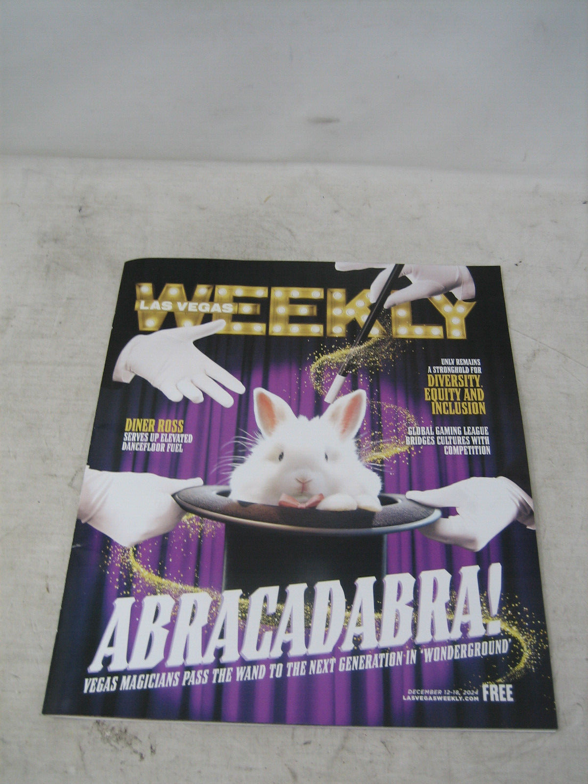 LAS VEGAS WEEKLY MAGAZINE DEC 12-18 2024 ABRACADABRA! ISSUE MAGIC